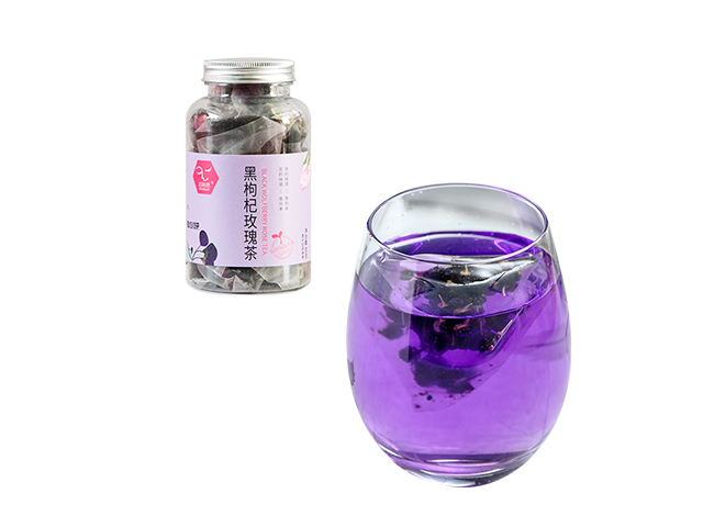 40g好(hǎo)熟悉黑(hēi)枸杞玫瑰茶